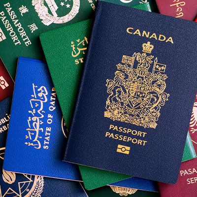 Selection of international passports